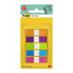 A colorful array of Post-it Index Flags, ideal for marking pages and organizing documents