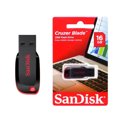 Sandisk black and red colour Flash Drive