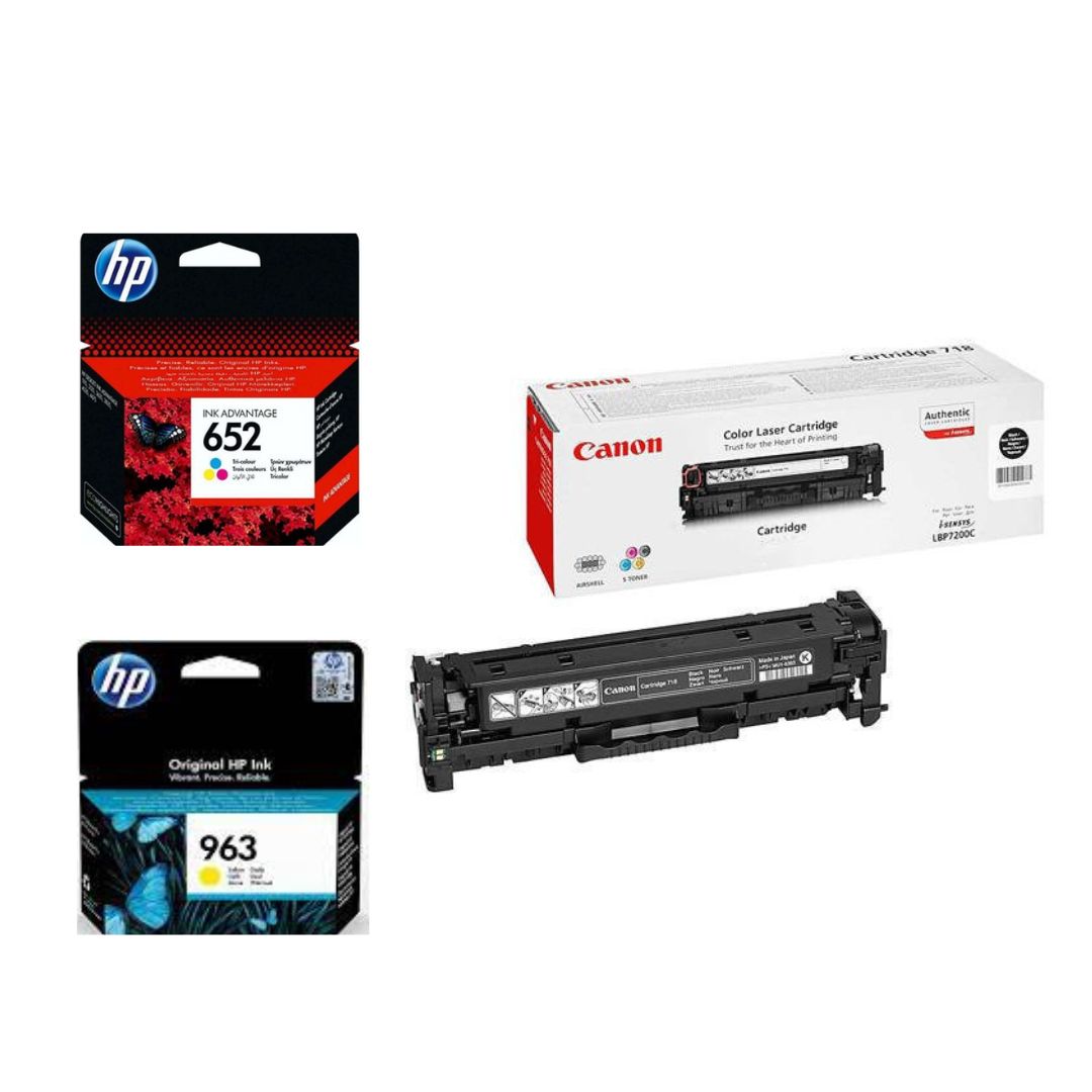 hp and canon ink & toner catridges