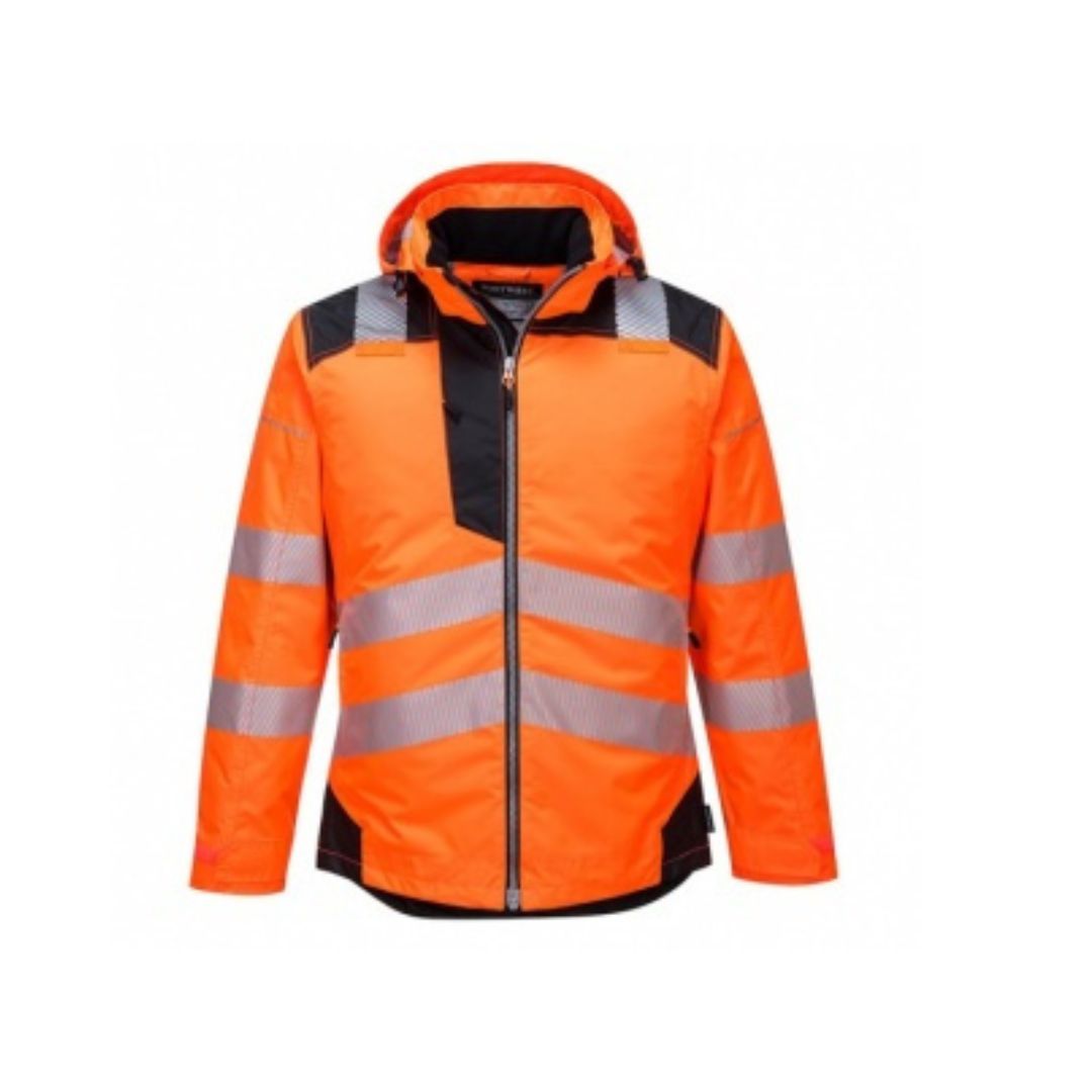 Orange colour Winter Jackets-Safety product supplier in qatar-Azrin Trading