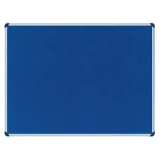 blue colour notice board, a office stationery item